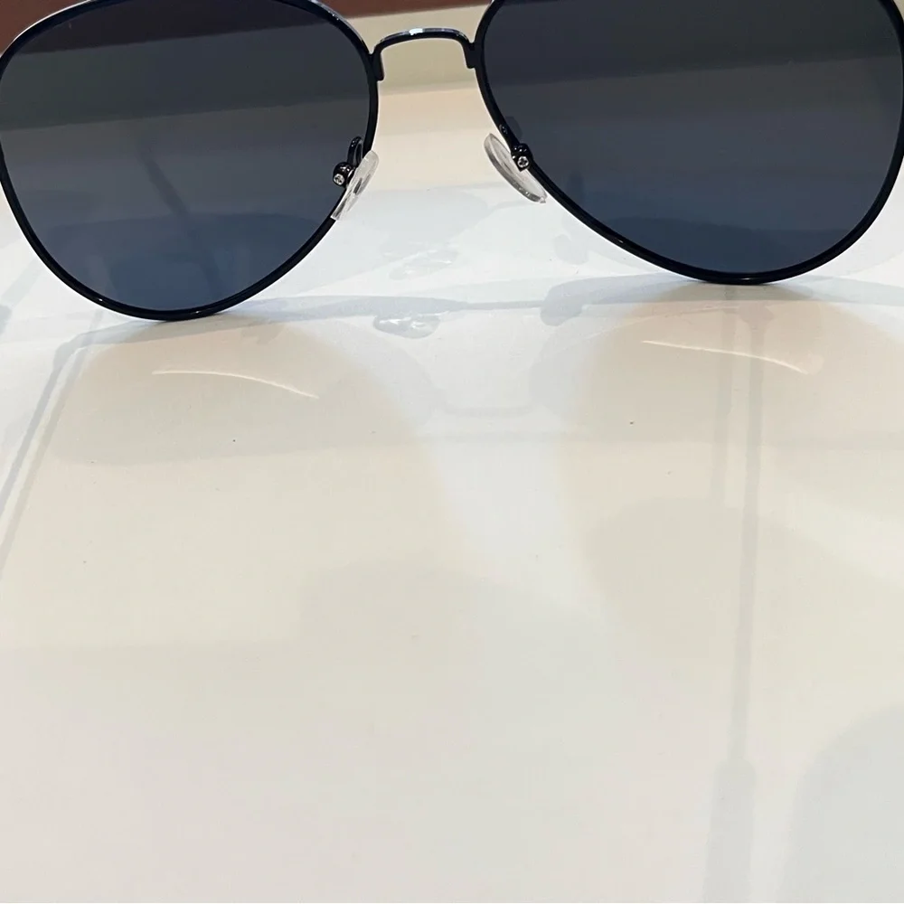 Women Black Aviator and Square Sunglasses Set - Unbranded